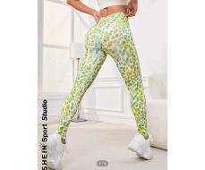 SHEIN Sport Studio Women'S Seamless Leopard Print Leggings