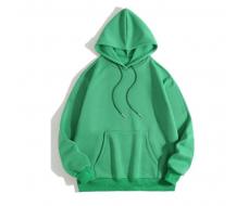 SHEIN EZwear Solid Drawstring Pocket Front Hooded Sweatshirt SKU: sw2109013428838514