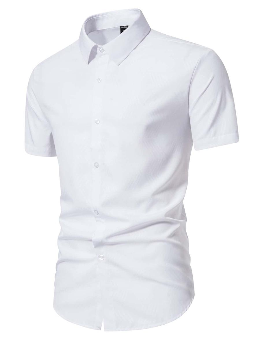 Manfinity Mode Men Solid Button Up Shirt SKU: sm2211089469858858