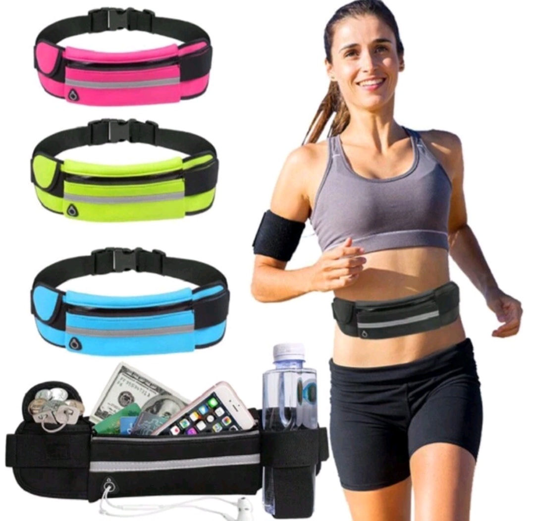 Sports Waist Bag, Running/Hiking Waist Bag With Phone Pouch, Unisex Fitness Fanny Pack, Outdoor Waterproof Gear, Lightweight Concealed Belt