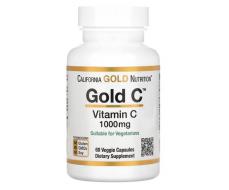 -42% California Gold Nutrition Gold С, витамин С класса USP, 1000 мг, 60 вегетарианских капсул