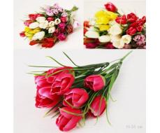 Цветок искусственный Букет тюльпанов 30 см 10 бутонов / W36206