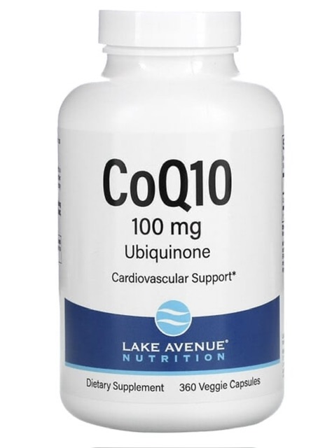 -71% Lake Avenue Nutrition коэнзим Q10, убихинон класса USP, 100 мг, 360 растительных капсул