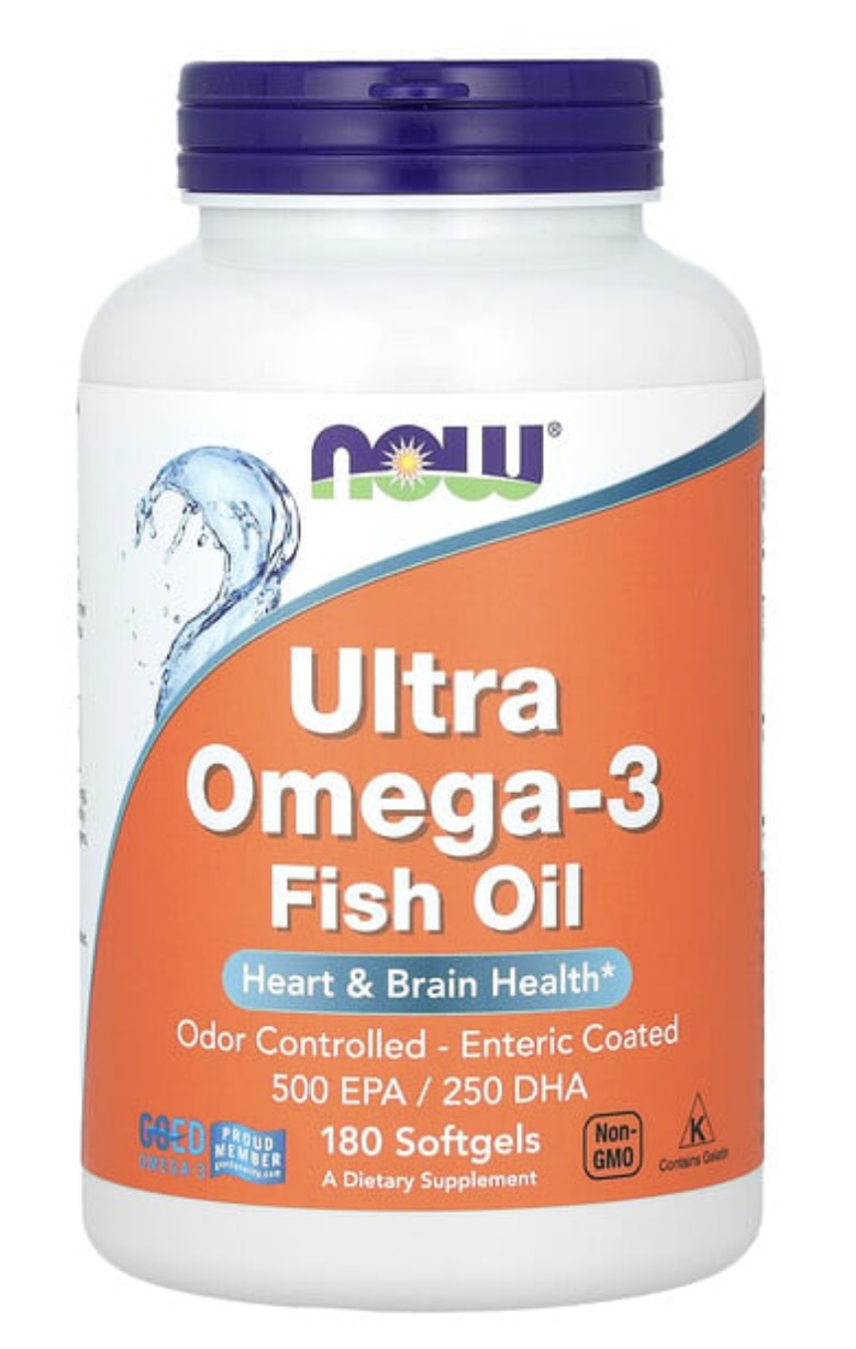 Now Foods рыбий жир Ultra Omega-3, 180 мягких таблеток