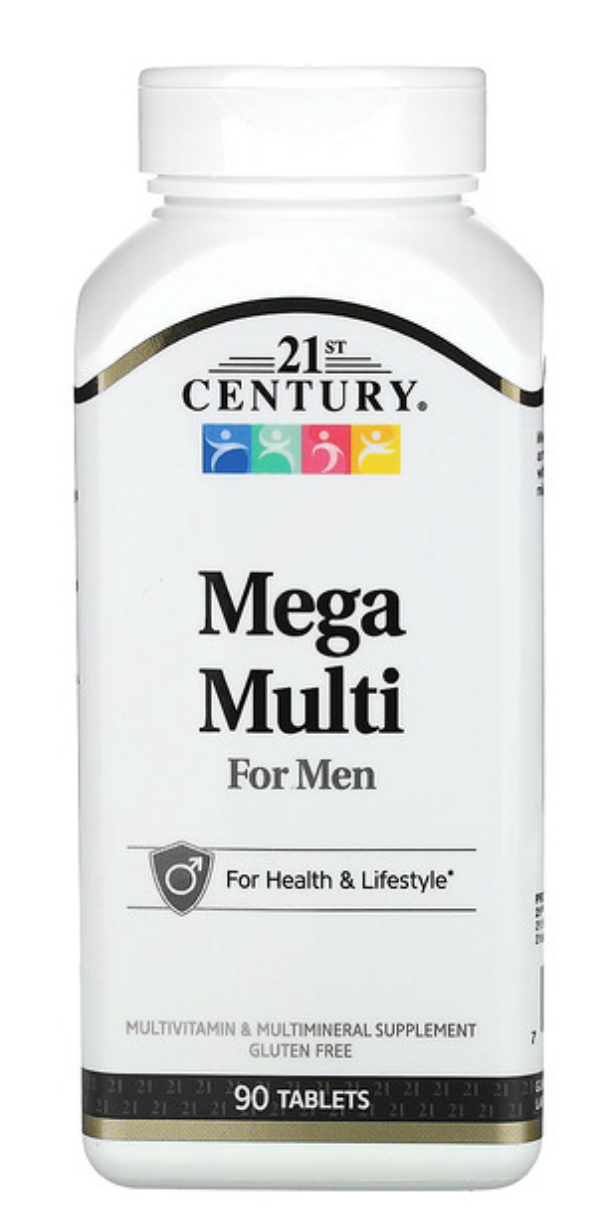 21st Century_ Mega Multi, мультивитаминный комплекс для мужчин, 90 таблеток