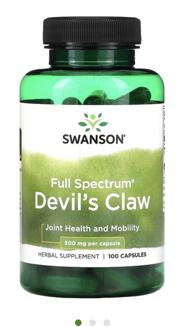 Swanson Devil's Claw полного спектра, 500 мг, 100 капсул