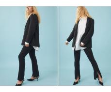 H&M брюки Yırtmaçlı Bol Paça Tayt