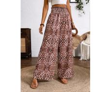 SHEIN VCAY High-Waisted Printed Women's Long Pants Beach SKU: sz2403086248183242