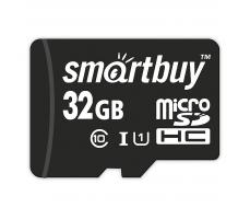 Карта флэш-памяти MicroSD 32 Гб Smart Buy +SD адаптер (class 10) LE