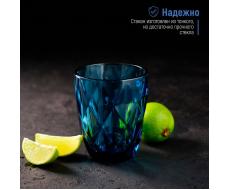Стакан стеклянный Magistro «Круиз», 240 мл, 8×10 см, цвет синий