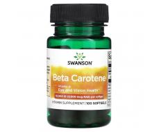 Swanson, Бета-каротин, 10 000 МЕ (3000 мкг RAE), 100 мягких таблеток