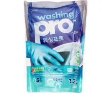 Средство для мытья посуды Washing Pro, CJ LION 1200 мл (мягкая упаковка)