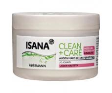 Isana Clean & Care olhaltige Augen Make-up Entferner Pads Подушечки для снятия макияжа с глаз для всех типов кожи 50 шт