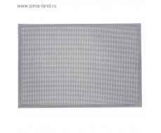 Коврик резиновый «ТВИСТ», 60×90 см, h=4,5 мм цвет серый