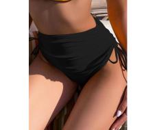 SHEIN Swim Summer Beach Drawstring Side High Waisted Bikini Panty SKU: sw2106283032894149