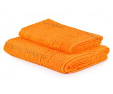 70*140 см Полотенце махровое гладкокрашенное (Оранжевый)