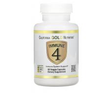 -20% California Gold Nutrition, Immune 4, средство для укрепления иммунитета, 60 вегетарианских капсул