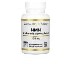 -20% NMN (никотинамид мононуклеотид), 175 мг, 60 растительных капсул