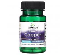 Swanson, Albion Copper, 2 мг, 60 капсул