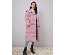 SHEIN Зимнее пальто с карманом на пуговицах с капюшоном SKU: sw2107223170161435