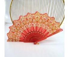 1pc Elegant Ladies' Ancient-Style Dance Folding Hand Fan,Perfect For Music Festival,Party,Model Show And Runway,Costume Decor Props. SKU: sc2404185690877212