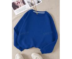 Solid Thermal Lined Sweatshirt