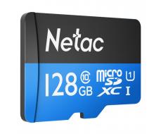 Карта флэш-памяти MicroSD 128 Гб Netac P500 Standard UHS-I (90 Mb/s) без адаптера (Class 1class 10)