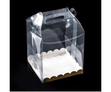 PVC Коробка для бенто-торта 16 х 16 х 18 см