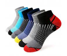 6 пар 6pairs/Pack Men's Thin, Breathable, Sweat-Absorbing Casual Sports Short Socks In Multiple Colors