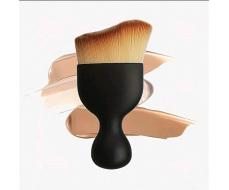 1pc Dense S Shape Top Face Makeup Brush For Liquid, Cream, Mineral, Buffing And Concealing