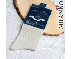 40-44 серый MILANKO   ,Мужские носки летние с выбитым рисунком (Узор 3) MilanKo N-180
