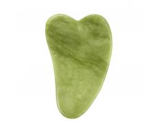 Массажер-скребок камень гуаша, зеленый