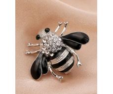 Брошь 3 см Cute Rhinestone Bee Brooch Women Party Accessories Insect Faux Pearl Corsage Brooches Cardigan Suit Clothing Accessories Gift SKU: sj2310186490158333