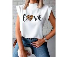 SHEIN LUNE Heart & Letter Print Tee SKU: sz2401046618289819