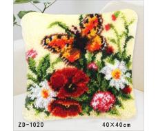 В НАЛИЧИИ!!!!!ZD-1020 "Бабочка и цветы", 40х40 см
