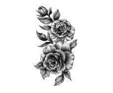 ПРИСТРОЙ!!!   Тату переводное  Tattoo Sticker,1 Sheet Flower Pattern Temporary Tattoo For Women,Tattoo Stickers Adults,Realistic Tattoo Flower,For Women and Girls Black Friday