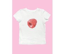 SHEIN EZwear Fruit Print Round Neck Short Sleeve Casual T-Shirt SKU: sz2403050063543804