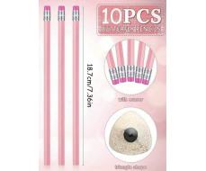 10 шт 10pcs Baby Pink Wedding HB Pencils Graphite Pencil Pack Wood Pencils With Eraser For School Drawing Sketching Bridal Baby Shower Office Supplies For New Year Gift. SKU: ss2401140461919944