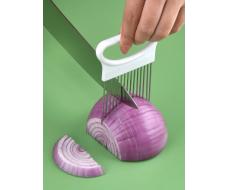 1pc Stainless Steel Onion Needle, Multifunction Onion Holder Slicer For Kitchen SKU: sh2302167698535812