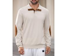 Manfinity Modomio Men's Knitted Casual Long Sleeve Pullover Sweatshirt, Suitable For Autumn And Winter SKU: sm2406208347649160