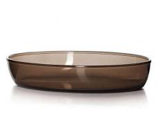 Посуда для СВЧ овальная цветное стекло "Боркам" 59724BR