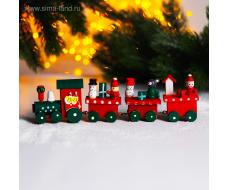 Новогодний декор «Сказочный поезд» 20×5×3 см