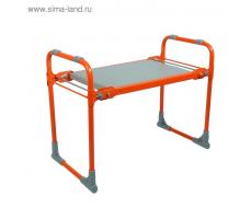 Скамейка-перевёртыш садовая складная 56х30х42,5 см, оранжевая, максимальная нагрузка 100 кг