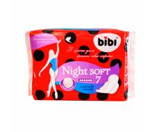Прокладки "BIBI" Night Soft, 6 капель, 7 шт.