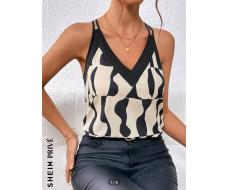 SHEIN Privé Graphic Print Cami Top