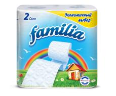 Туалетная бумага FAMILIA 2 слоя, 4 шт.