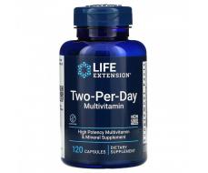 Life Extension, мультивитамины для приема два раза в день, 120 капсул