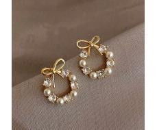 ПРИСТРОЙ!!!   Серьги 1 Pair Of Small And Delicate Bowknot Style Trendy And Stylish Earrings