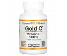 California Gold Nutrition, Gold C, витамин C, 1000 мг, 60 вегетарианских капсул