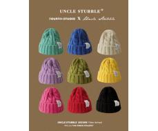 1 шт Multi-Color Knit Beanie Hats For Women, Casual & Elegant, Vintage Bohemian Style, Warm & Windproof, Acrylic Fiber, Suitable For Autumn & Winter SKU: sc2407194259751951